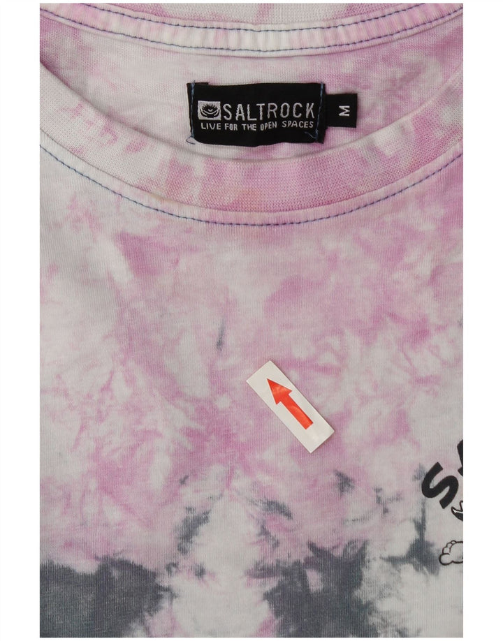 Saltrock T-shirt graphique pour homme en coton tie-dye multicolore moyen