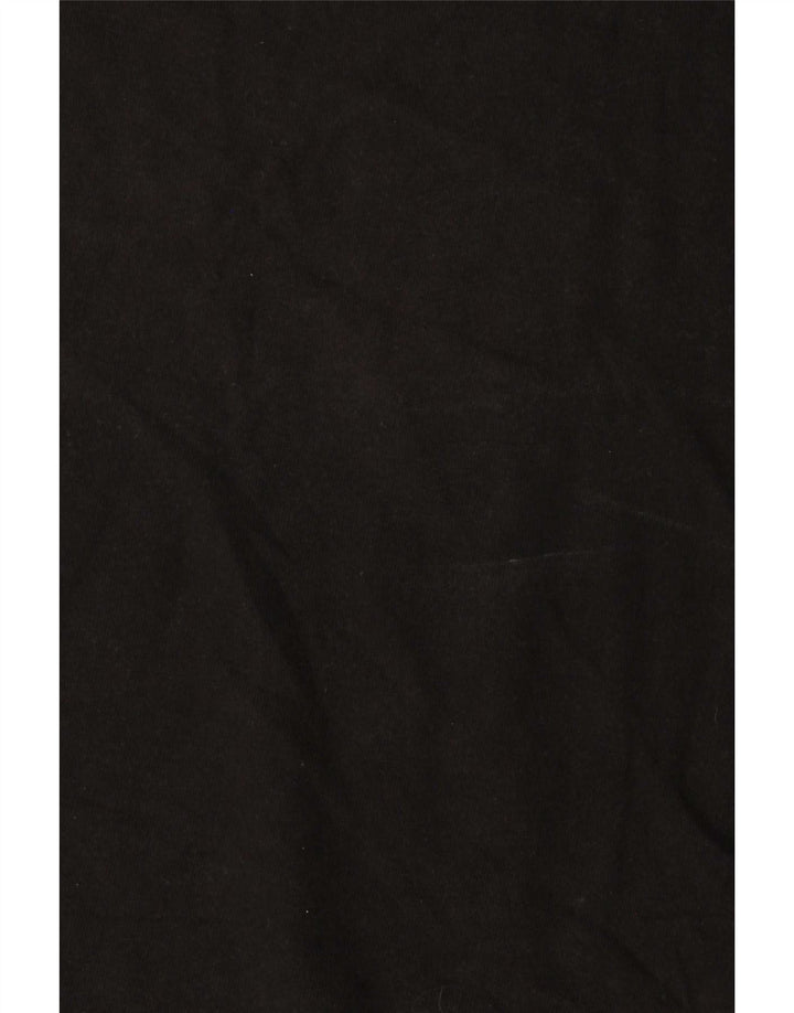 Reebok T-Shirt Femme Top UK 12 Coton Noir Moyen