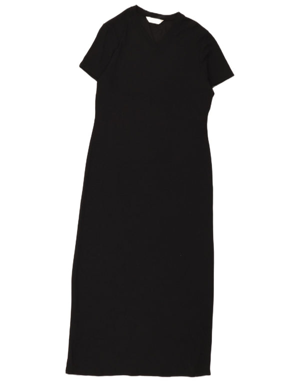 Marks & Spencer Robe longue pour femme UK 10 Petit nylon noir