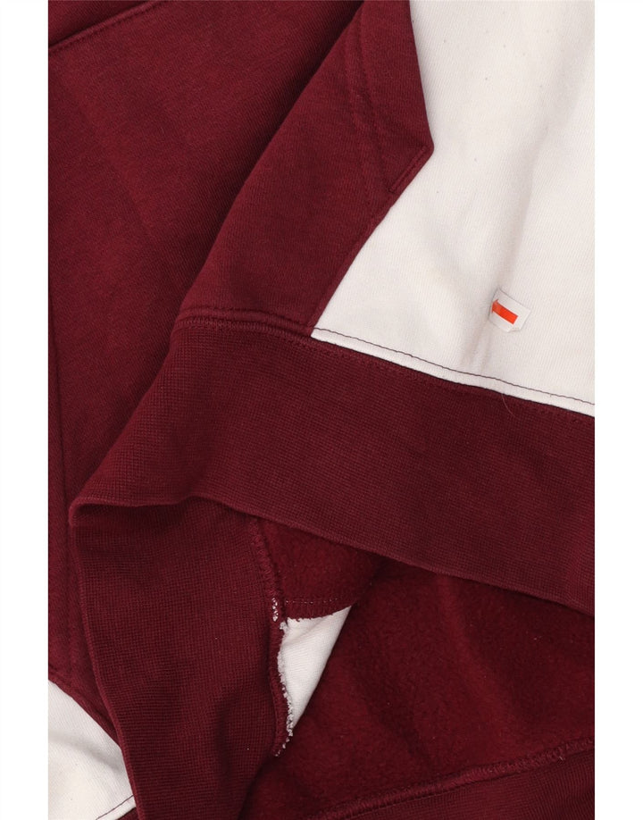 NIKE Pull à capuche graphique pour homme en coton color block petit marron