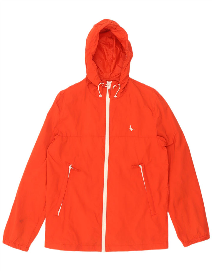 Jack Wills Veste coupe-vent à capuche pour homme UK 36 Petit nylon orange