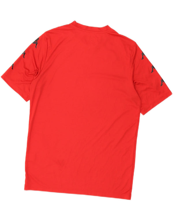 Kappa Mens Graphic T-Shirt Top Large Rouge Polyester