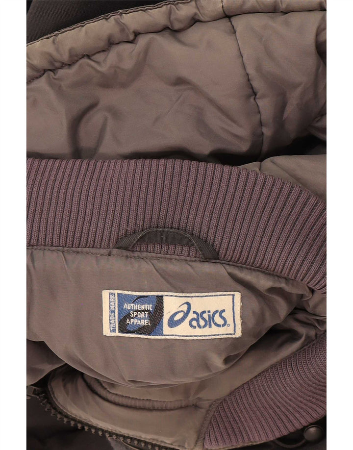 Asics Parka à capuche pour homme UK 40 Large Noir