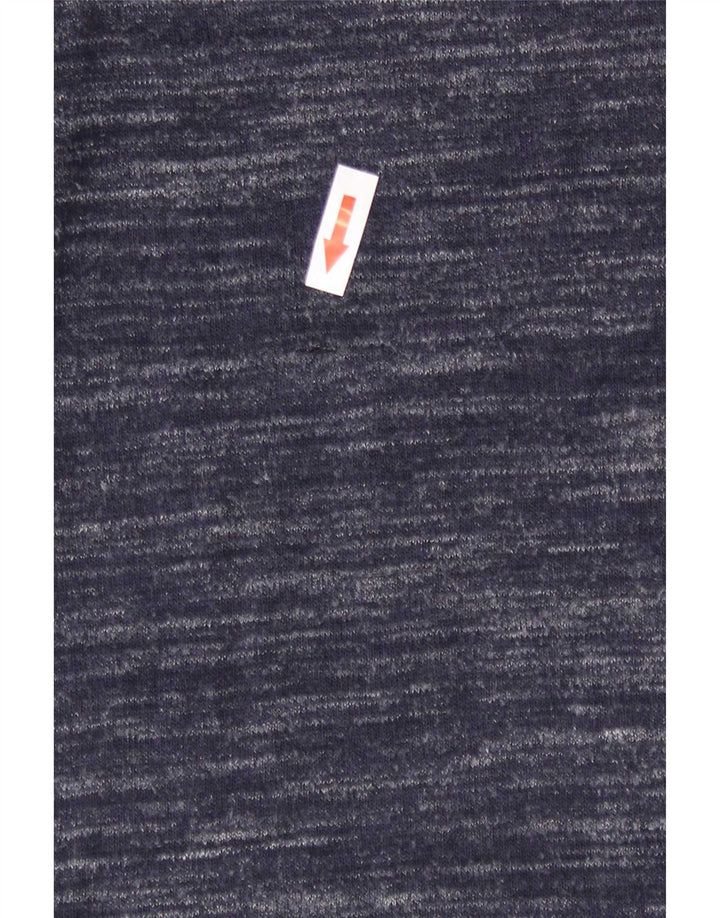 Marks & Spencer Haut à manches longues pour femme UK 10 Small Bleu marine moucheté