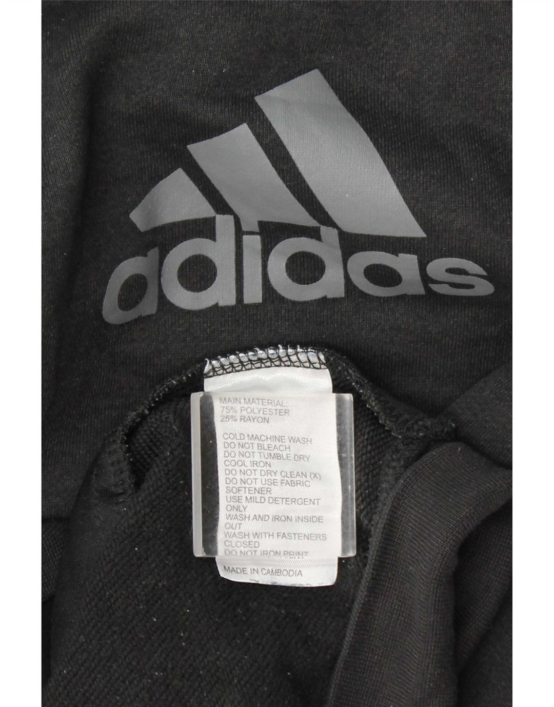 Adidas Pull à capuche zippé graphique pour homme XL Gris Polyester