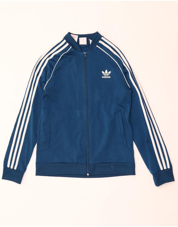 Veste de survêtement Adidas Garçon 13-14 ans Bleu Polyester
