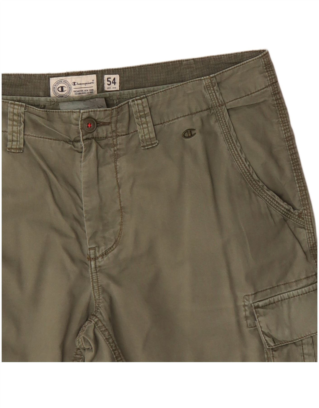 Champion Short Cargo Homme IT 54 2XL W38 Kaki Coton
