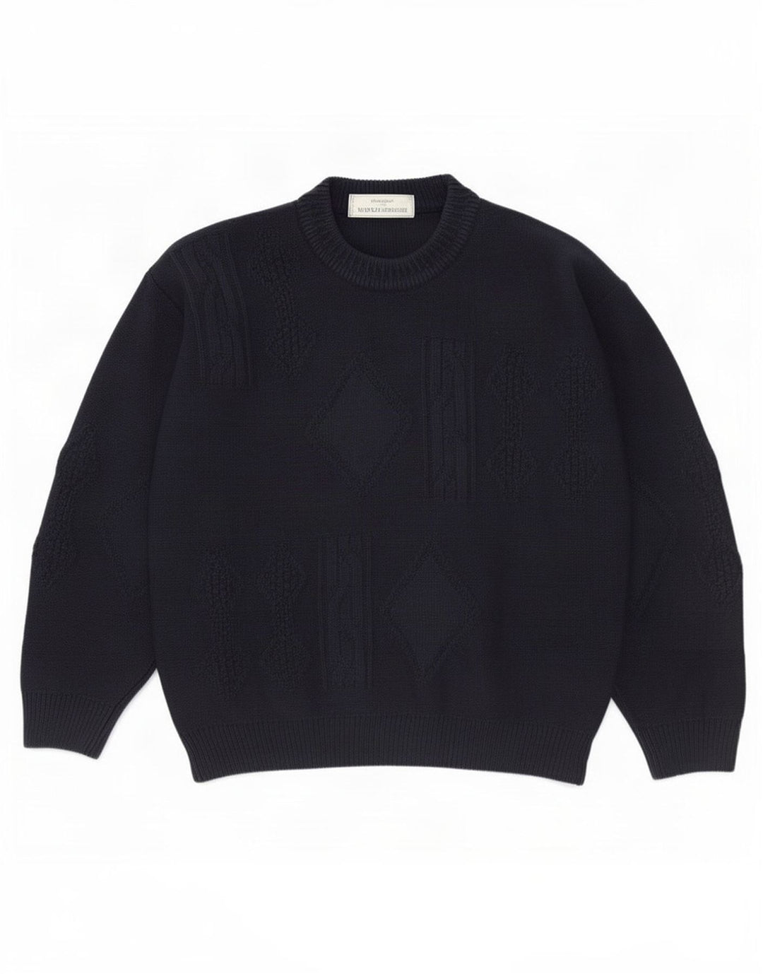 Marks & Spencer Pull St. Michael Crew Neck Jumper Homme Bleu Marine Moyen