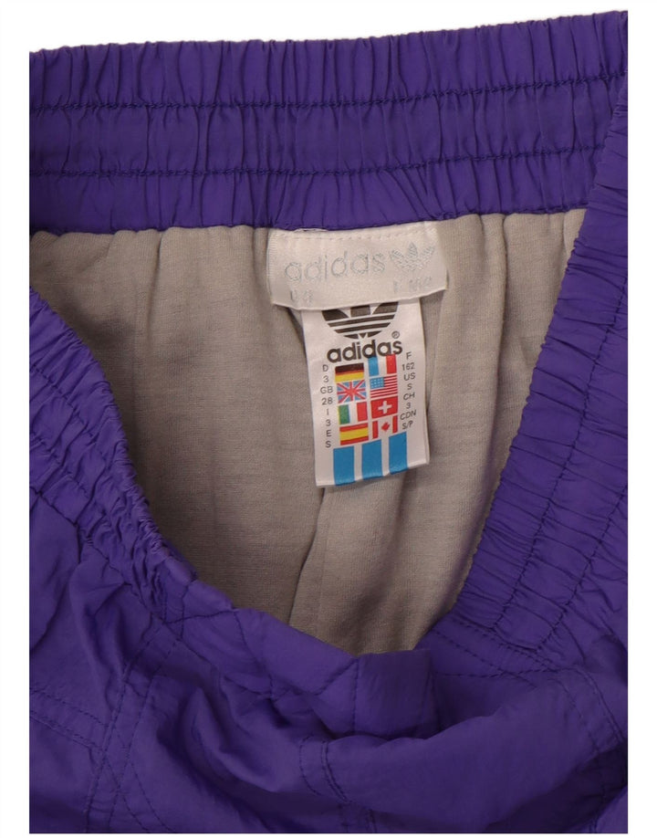 Adidas Pantalon de survêtement pour homme en nylon violet Taille S