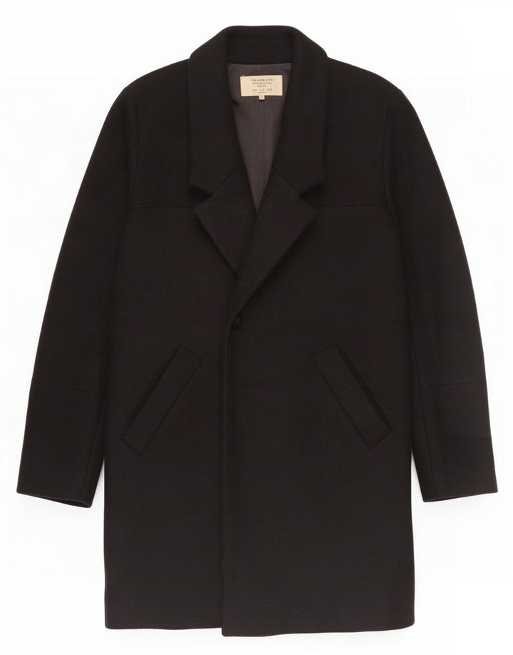 Zara Womens Trafaluc Pardessus UK 10 Petit Noir