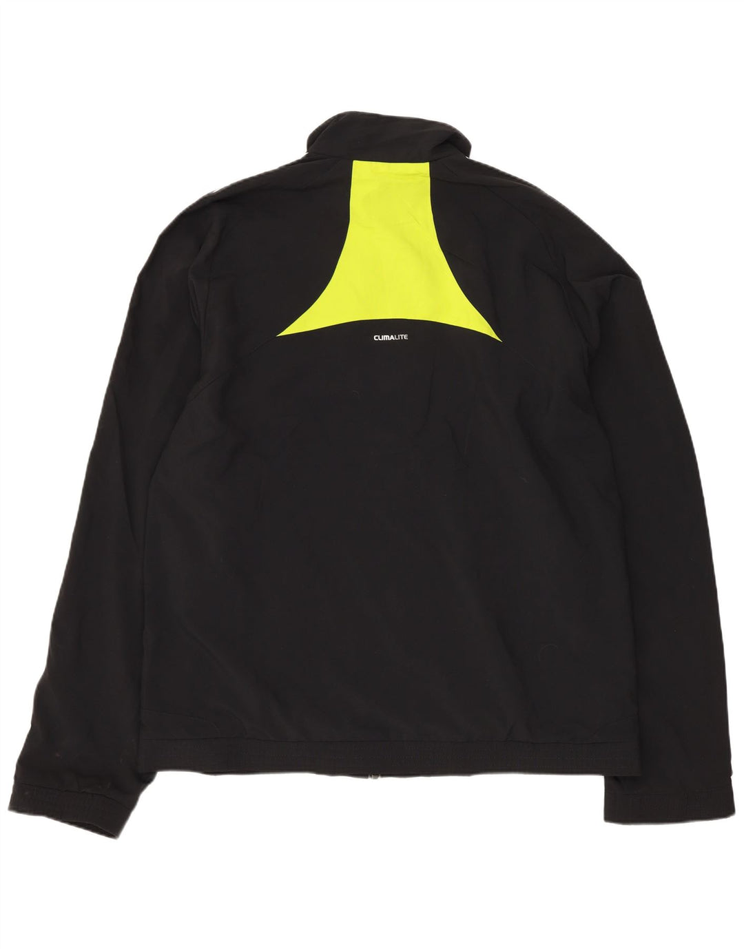 Adidas Hommes Climalite Survêtement Top Veste UK 40/42 Moyen Noir Polyester