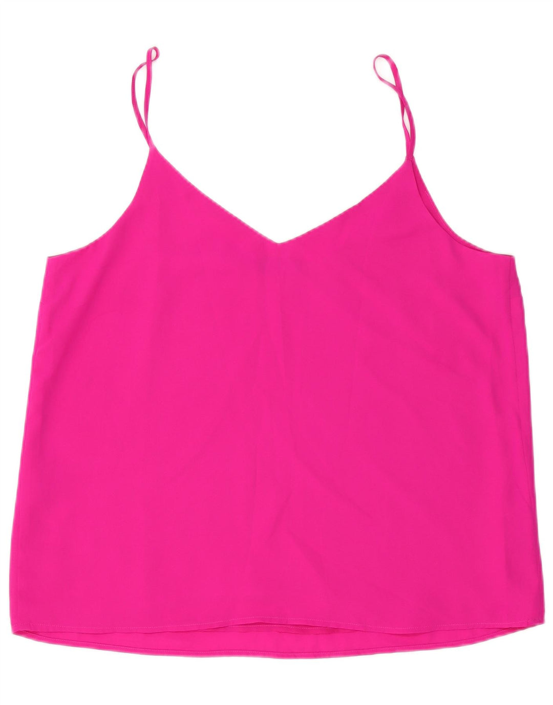 Oasis Femmes Crop Cami Top UK 18 XL Rose Polyester