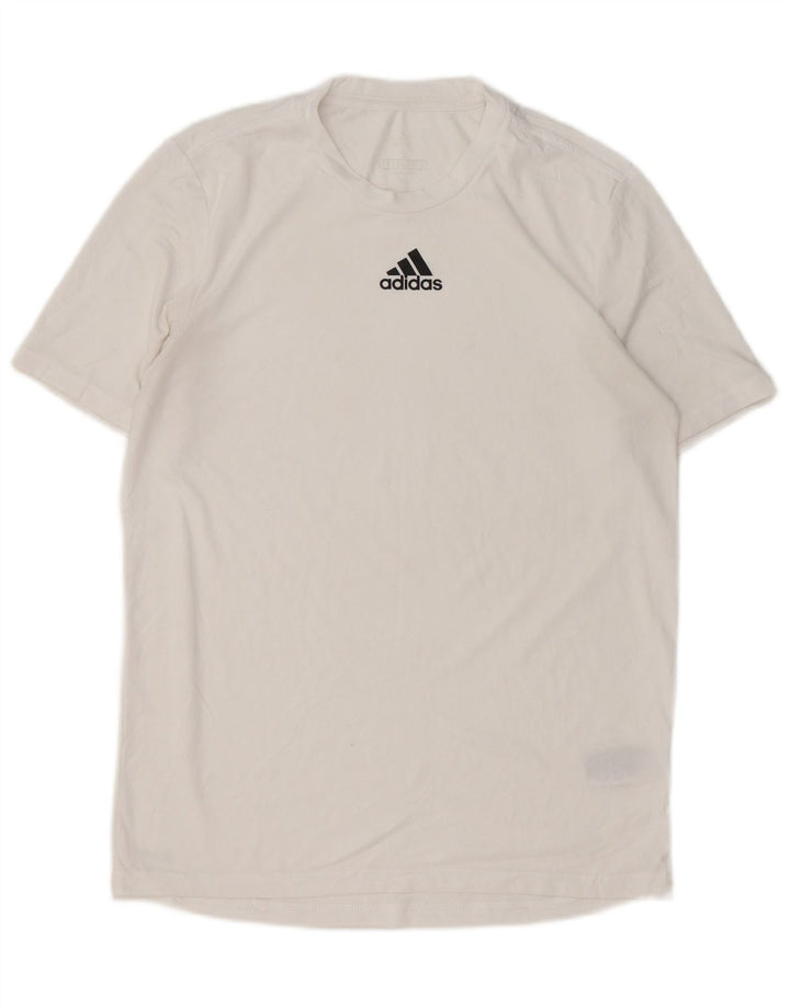Adidas Hommes Aeroready T-Shirt Haut Petit Blanc Polyester