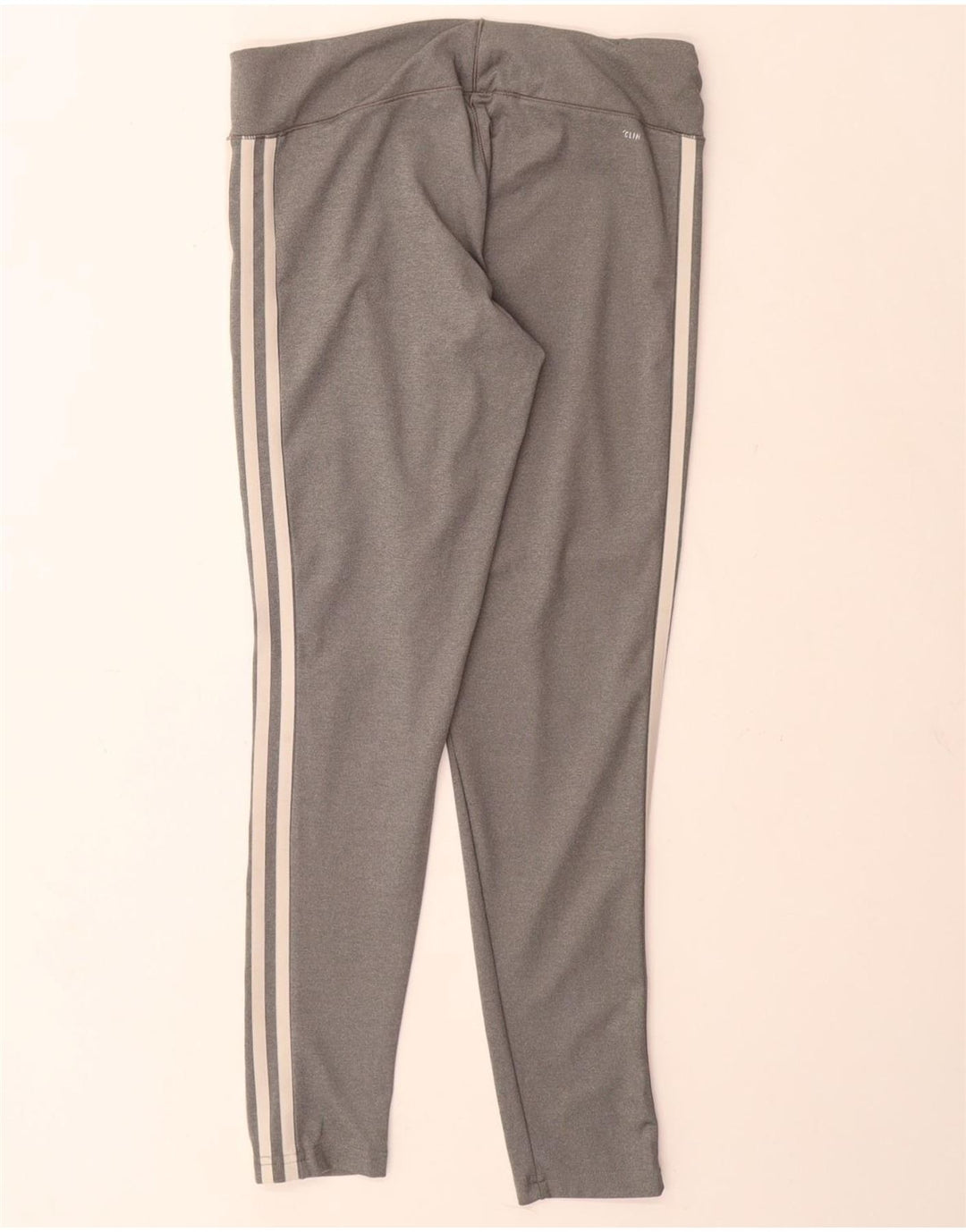 Adidas Climalite Leggings UK 12/14 Gris Moyen Polyester