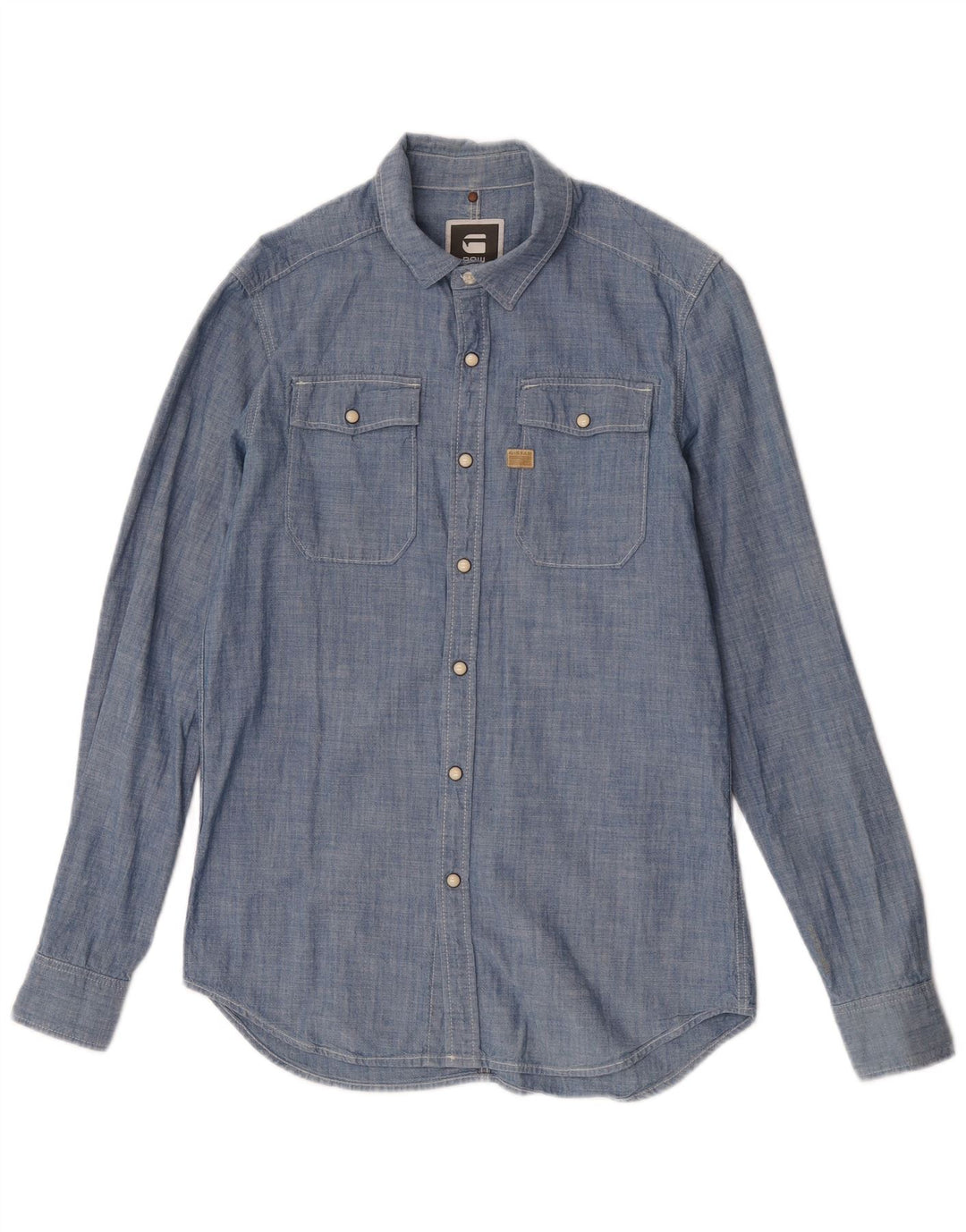 G-Star Chemise Homme Bleu Moyen Coton