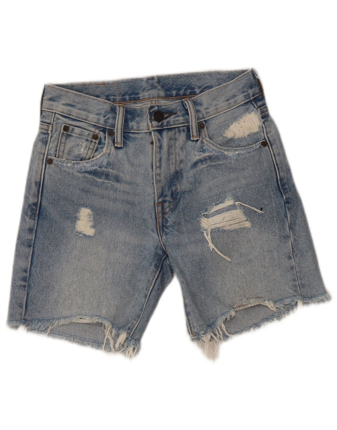 Levi's Short en jean vieilli 505 pour garçon 5-6 ans W23 Bleu coton