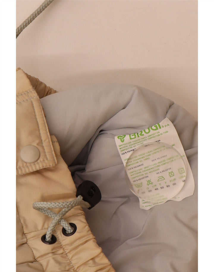 Brugi Veste matelassée pour homme UK 40 Large Beige Colourblock Polyamide
