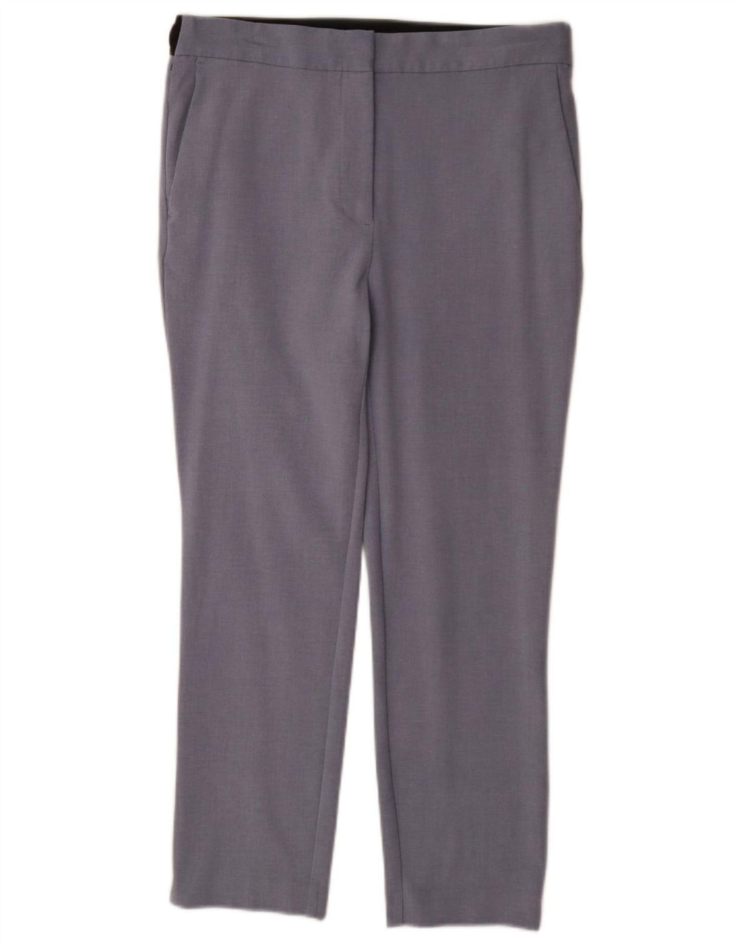 Pantalon Chino Droit Femme Zara XL W32 L27 Bleu Polyester