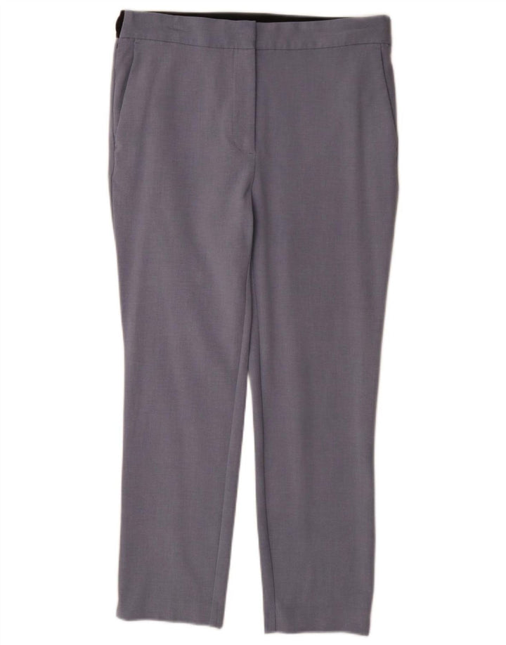 Pantalon Chino Droit Femme Zara XL W32 L27 Bleu Polyester