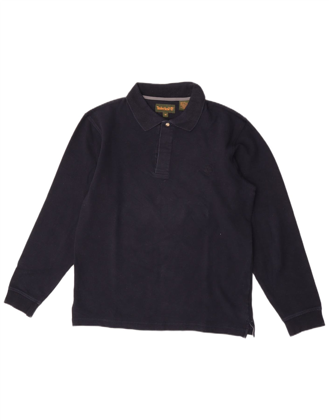 Timberland Polo à Manches Longues Homme Bleu Marine Moyen Coton