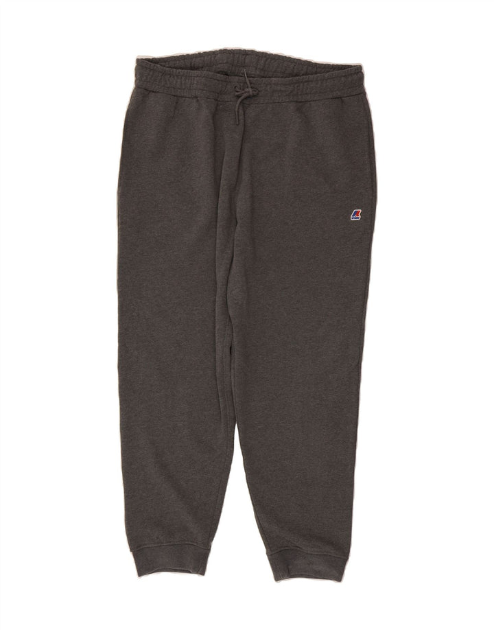 K-WAY Mens Tracksuit Trousers Joggers 2XL  Grey Cotton Vintage K-Way and Second-Hand K-Way from Messina Hembry 