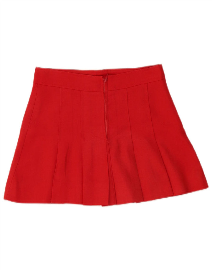 vintage Femme Mini Jupe A-Line W28 Rouge Moyen