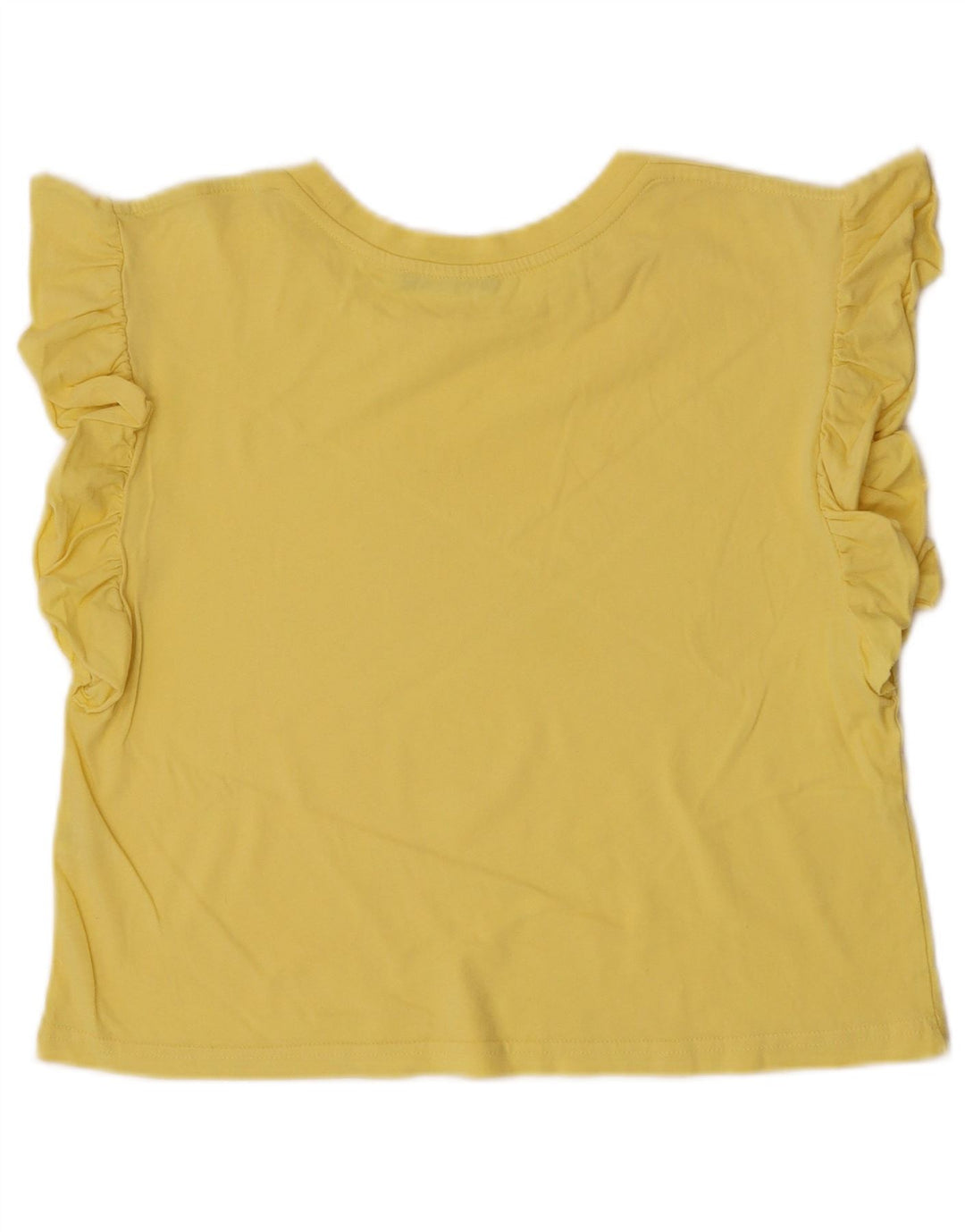 Zara Femme Débardeur UK 10 Petit Coton Jaune