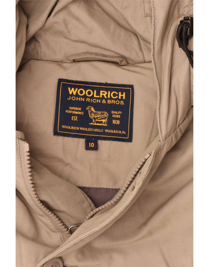 Woolrich Veste matelassée à capuche pour garçon 9-10 ans Gris Nylon