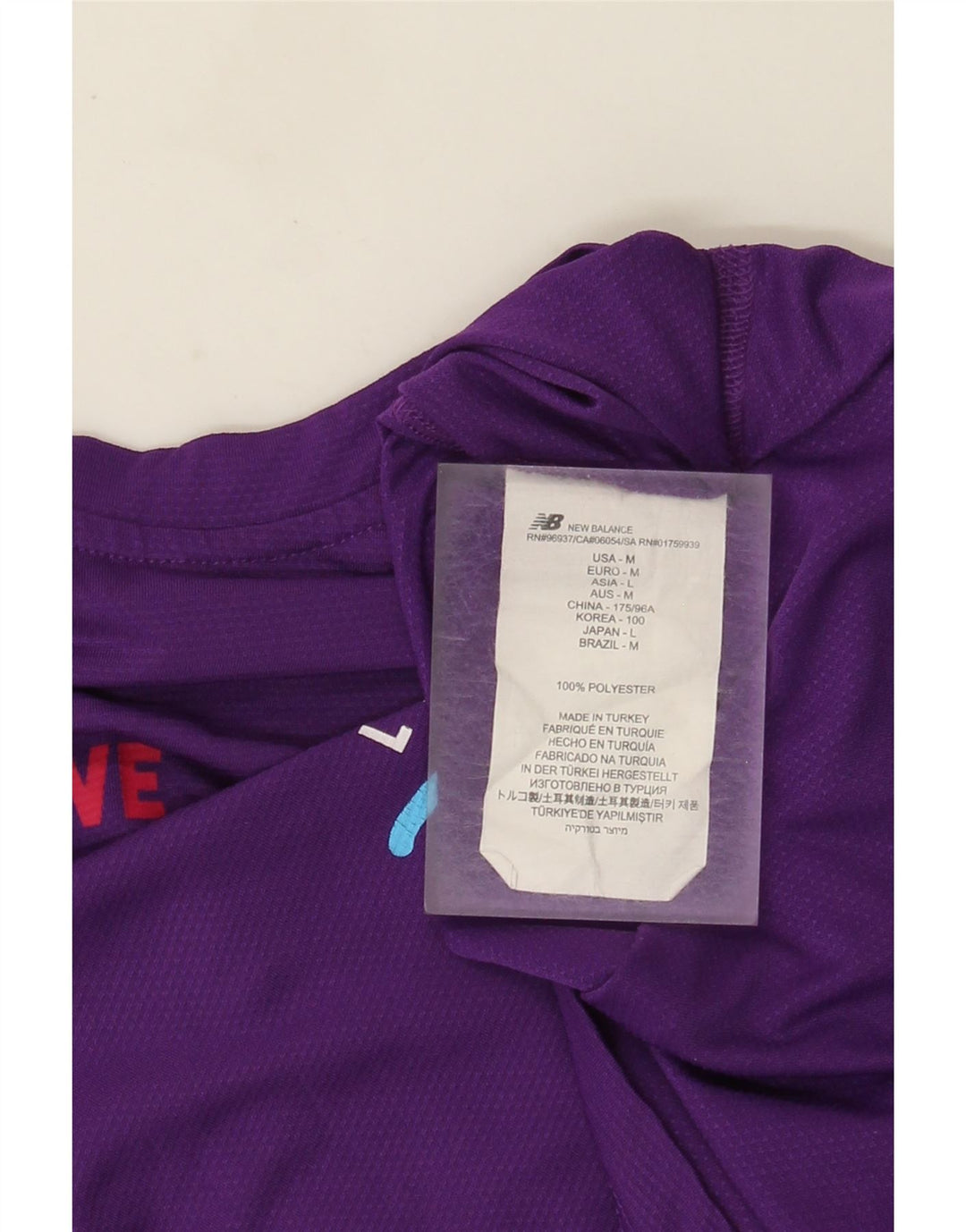 NEW BALANCE T-Shirt Graphique Homme Violet Moyen Polyester