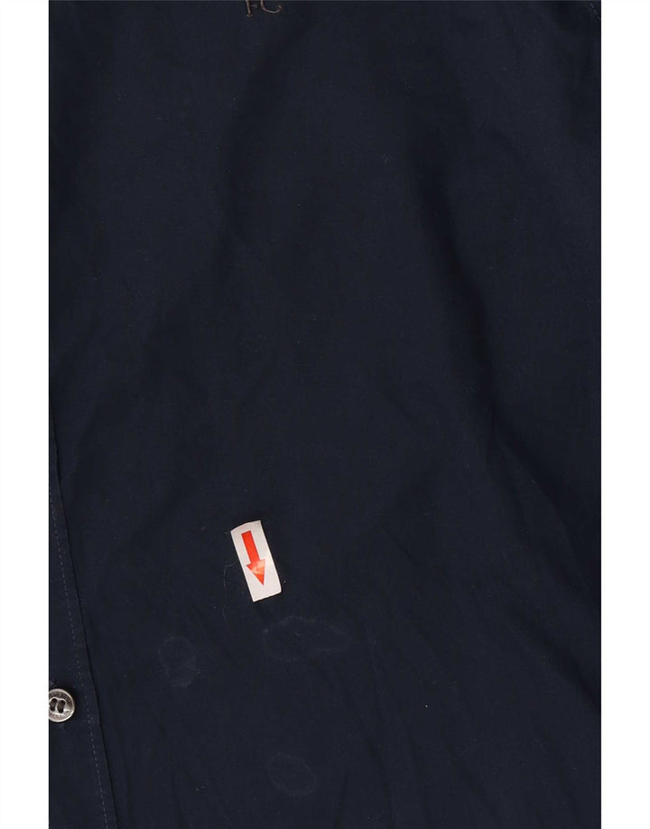 French Connection Chemise Homme Large Bleu Marine Coton