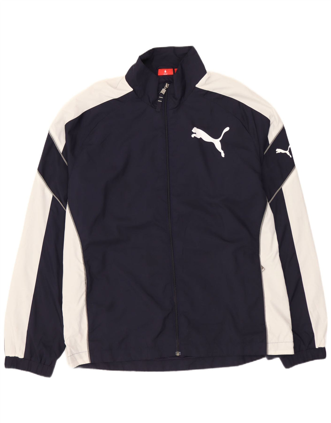 PUMA Veste de survêtement pour homme en polyester color block Bleu marine Taille L