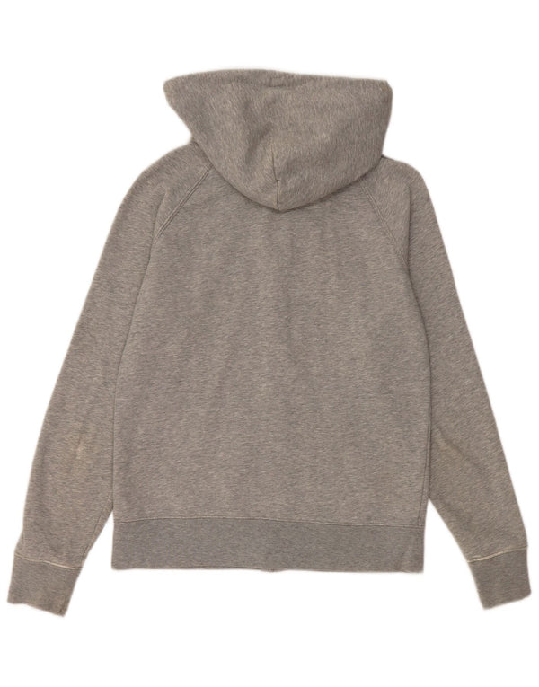 Gap Pull à capuche zippé graphique pour femme UK 10 Petit coton gris