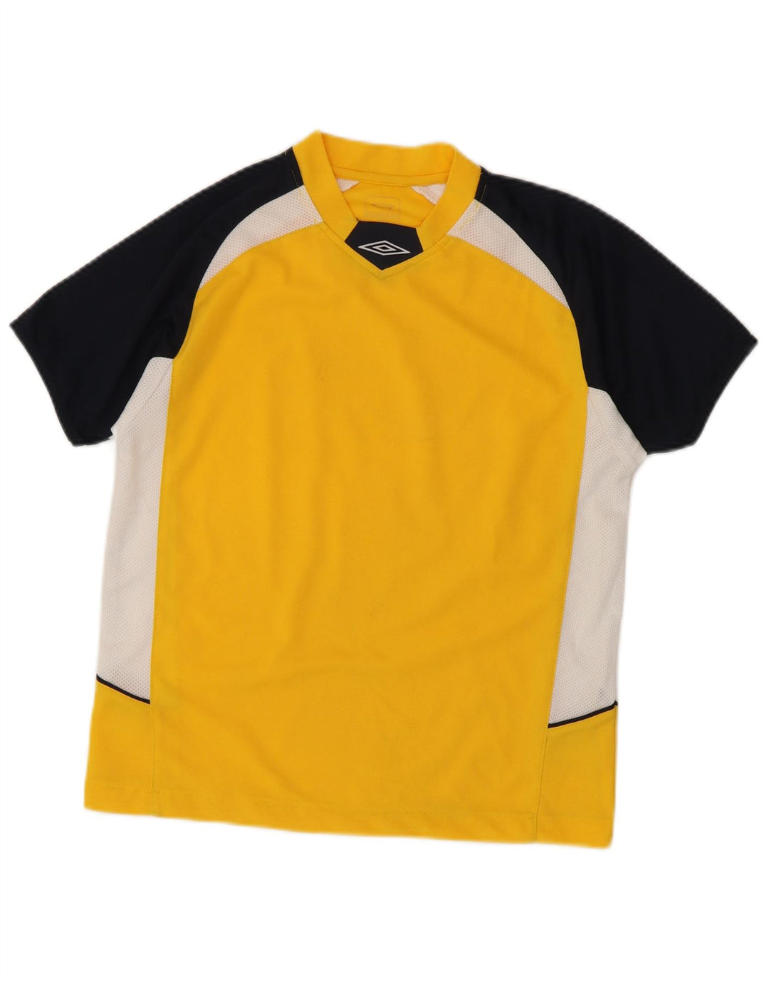 Umbro T-Shirt Graphique Homme Petit Jaune Colorblock Polyester