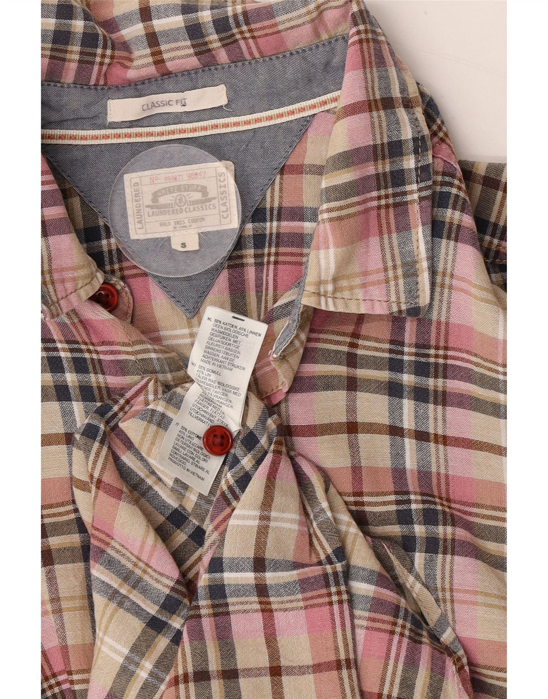 Chemise White Stuff Coupe Classique à Manches Courtes Homme Petit Carreau Multicolore
