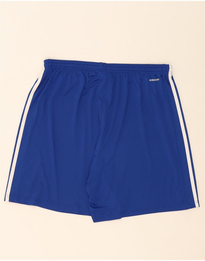 ADIDAS Mens Aeroready Sport Shorts 2XL  Blue Polyester Vintage Adidas and Second-Hand Adidas from Messina Hembry 