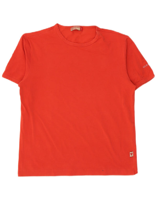 Guess T-Shirt Femme Top UK 18 XL Rouge Coton