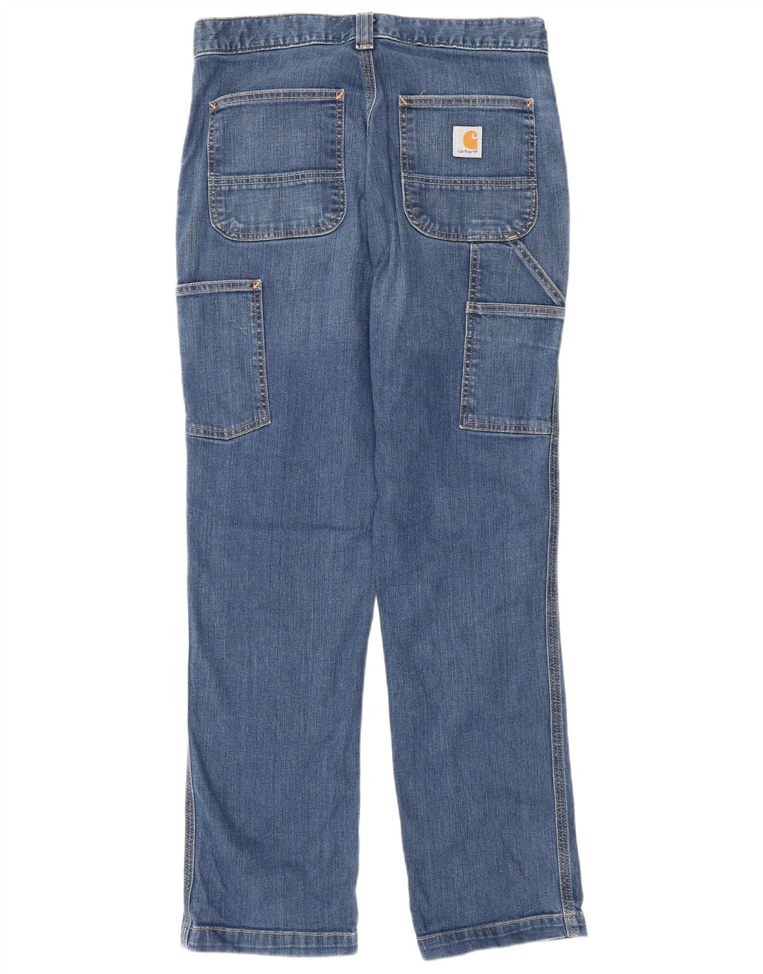 CARHARTT Jean droit cargo coupe décontractée pour homme W30 L30 bleu coton