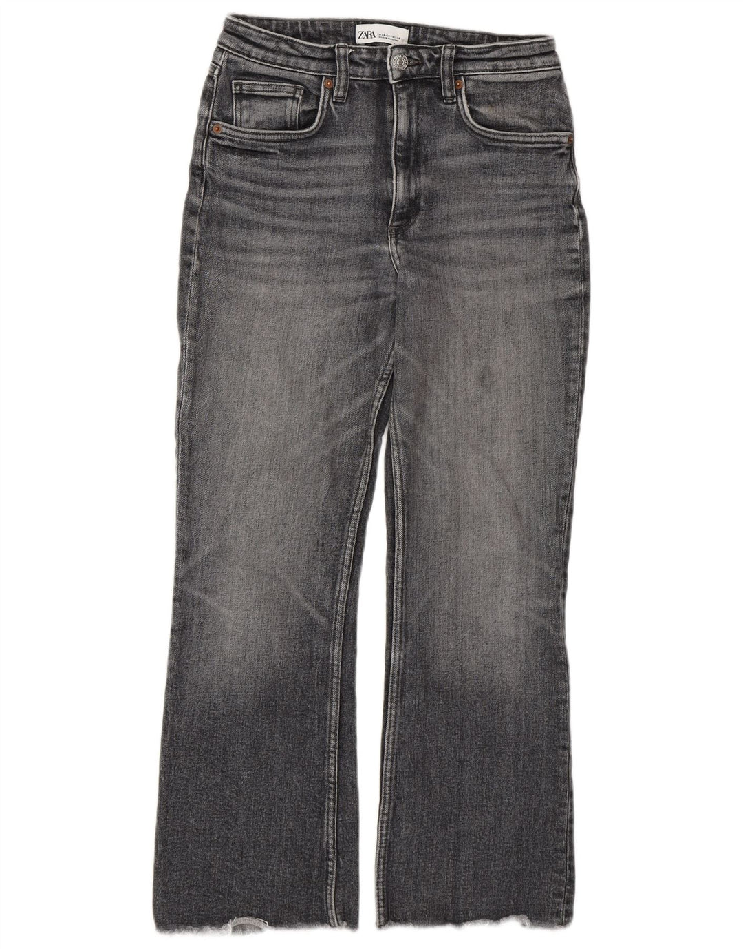 Zara Jean Bootcut Femme EU 34 2XS W24 L26 Gris