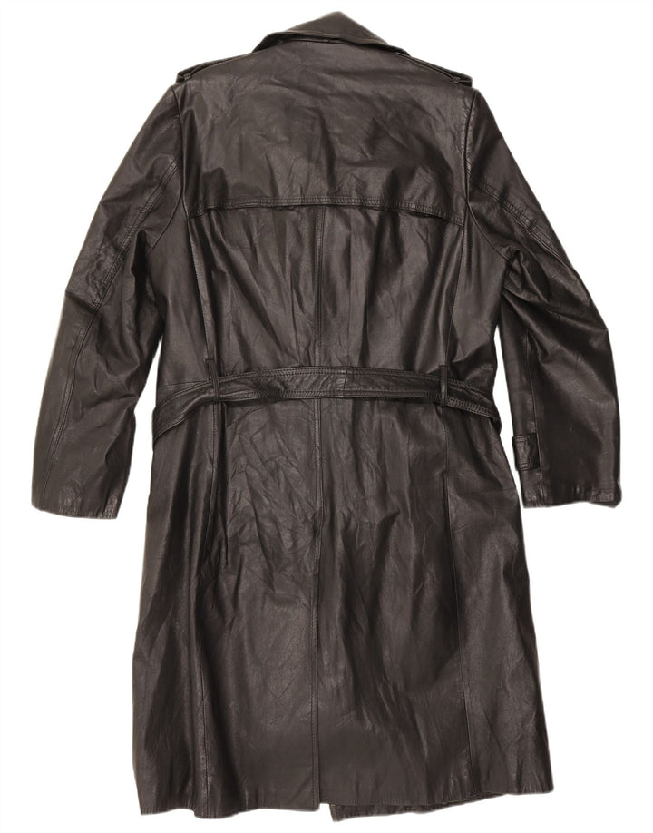 manteau en cuir homme vintage EU 46 Petit Noir
