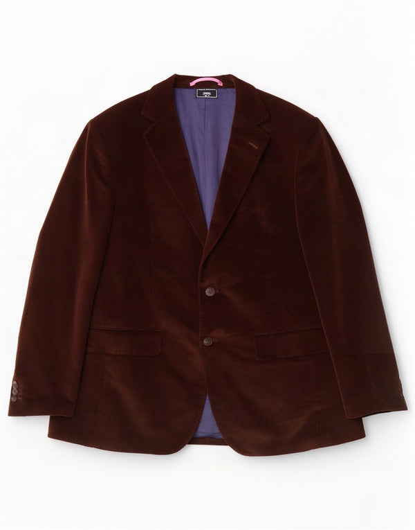 Gant Veste Blazer en Velours Côtelé à 2 Boutons pour Homme EU 50 Grand Coton Marron