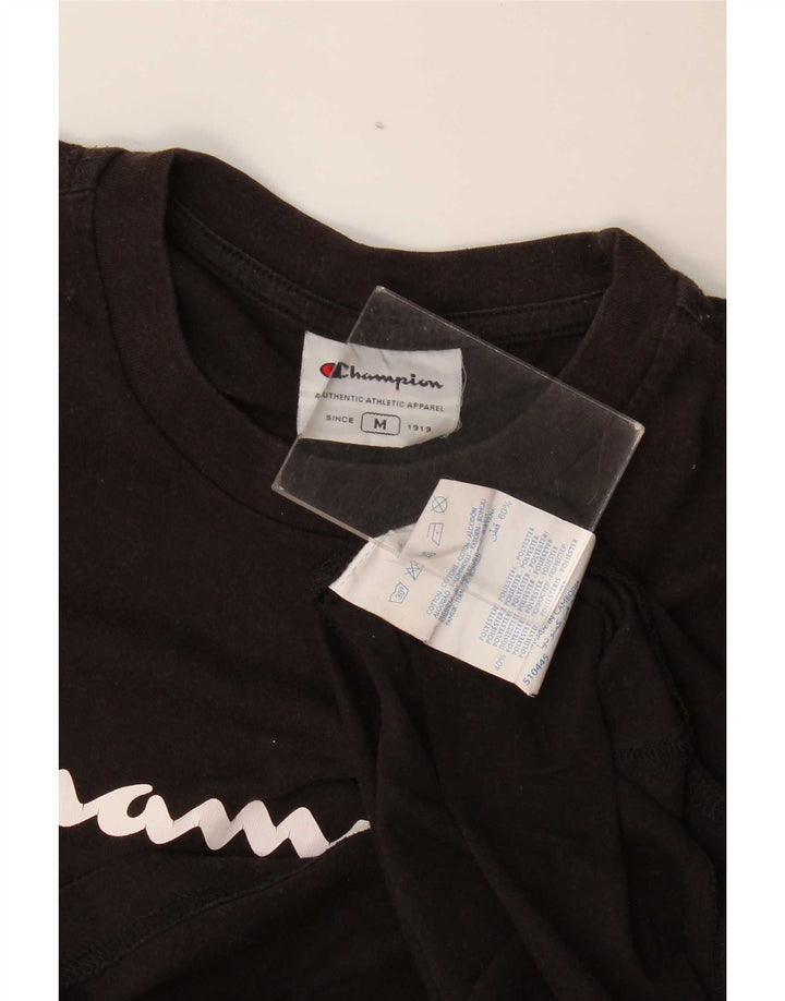 Champion T-Shirt Graphique Homme Noir Moyen Coton