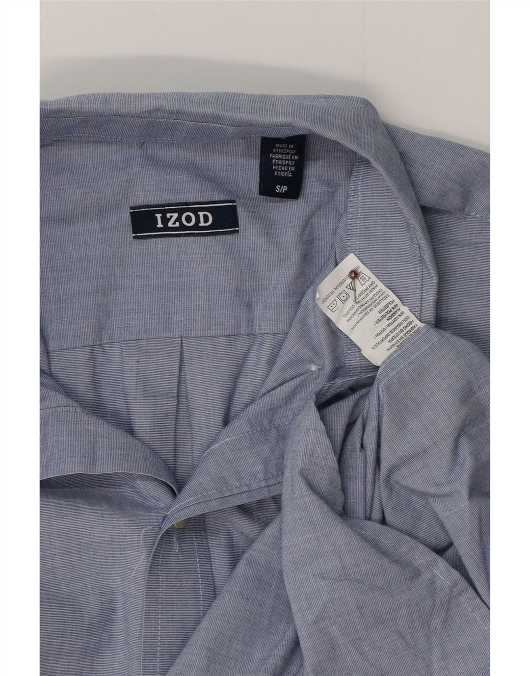 IZOD Chemise Homme Petit Bleu Coton