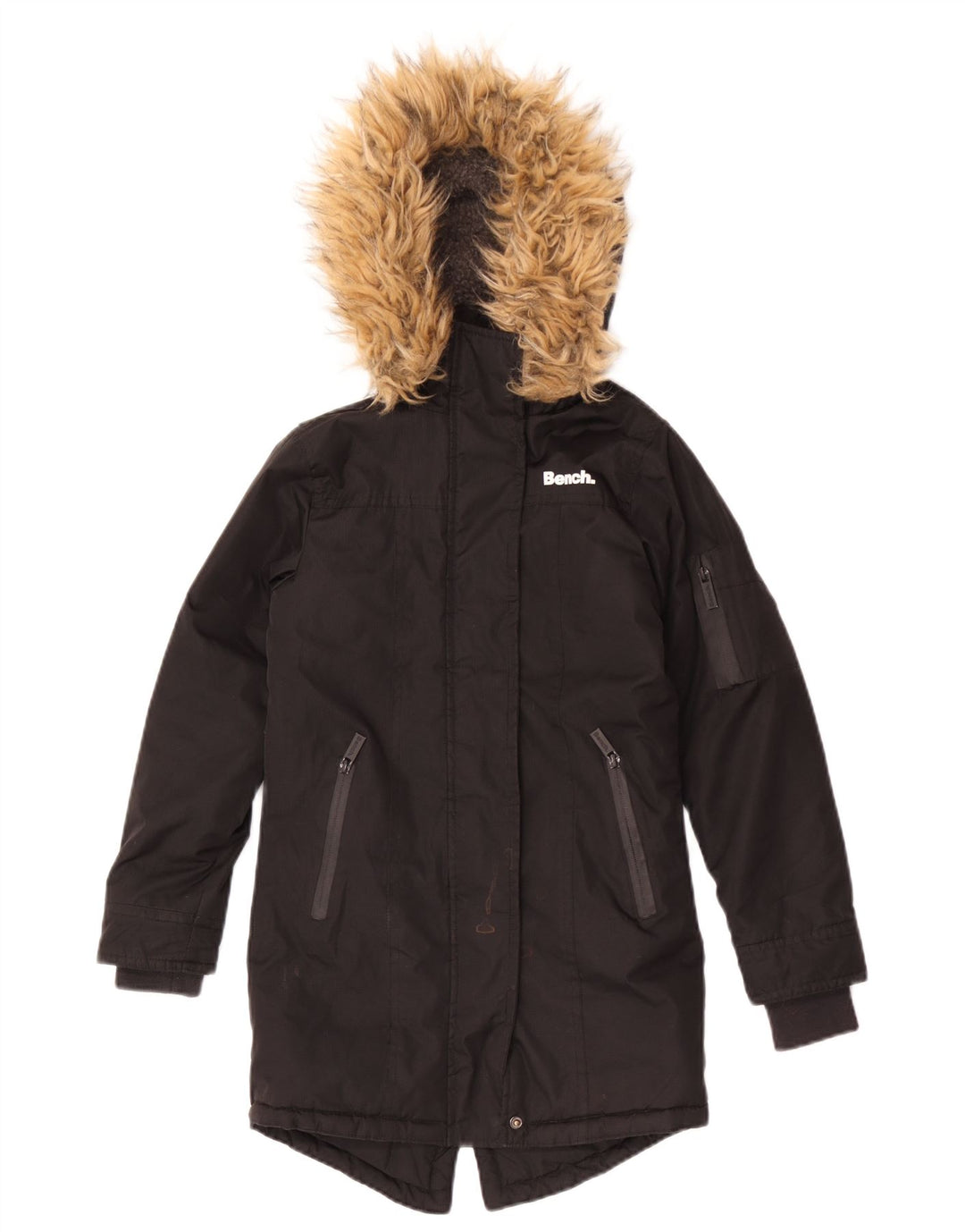 Bench Parka à capuche pour fille 7-8 ans Noir Polyester