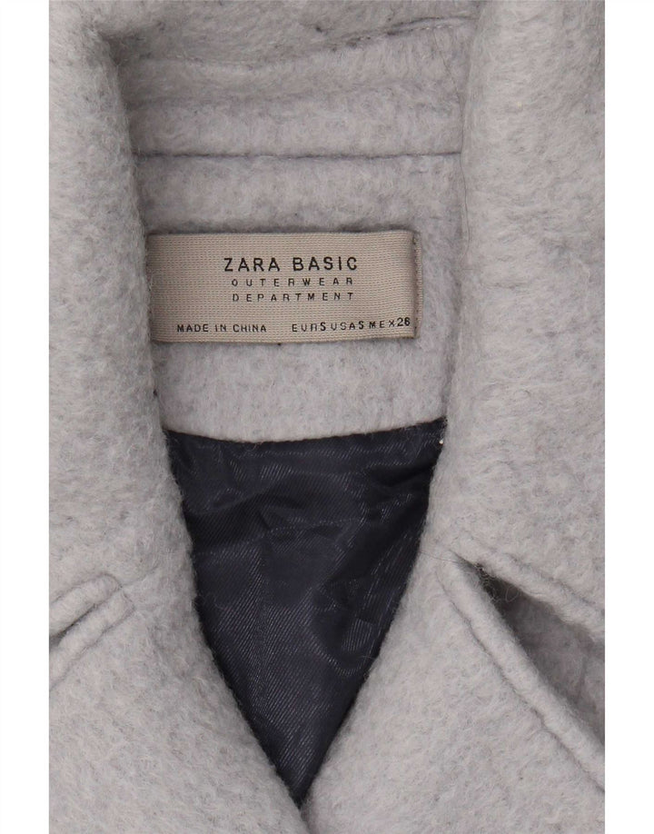 Zara Manteau croisé pour femme UK 10 Petit Bleu