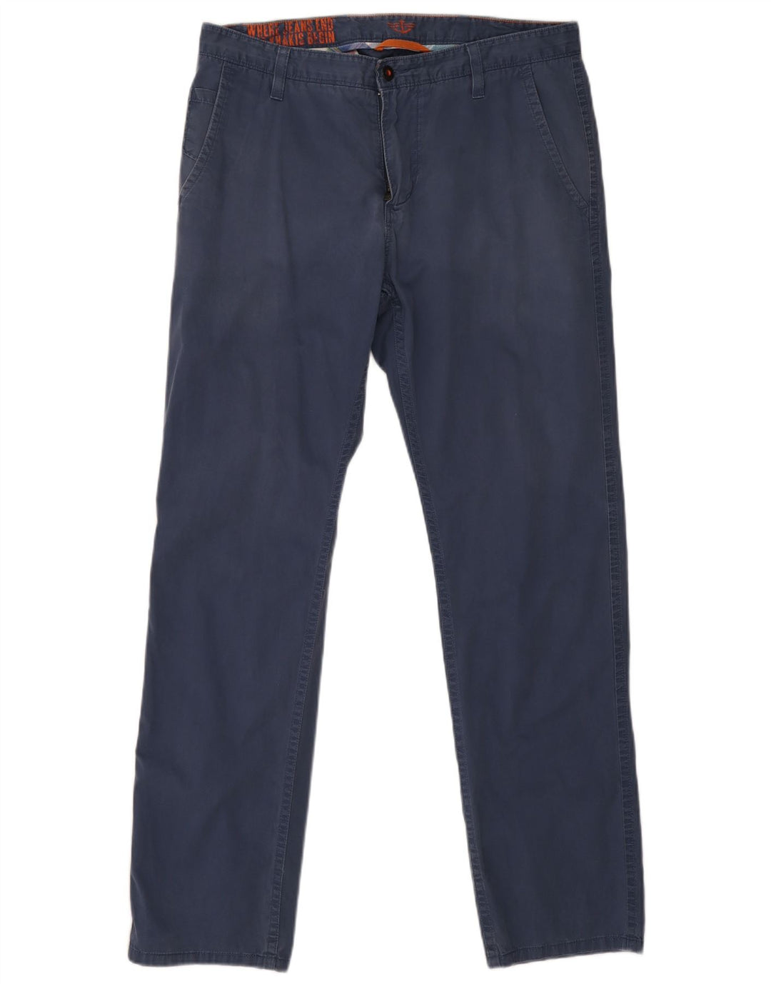 Dockers Pantalon Chino Droit Homme W33 L32 Bleu Marine Coton