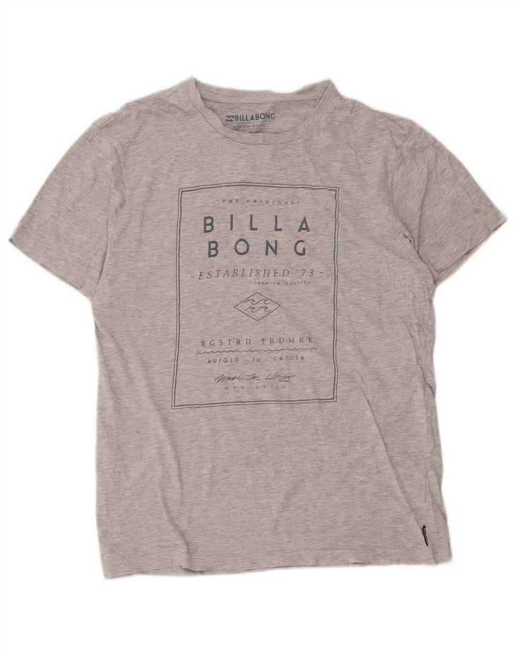 Billabong T-Shirt Graphique Homme Gris Moyen Moucheté Coton