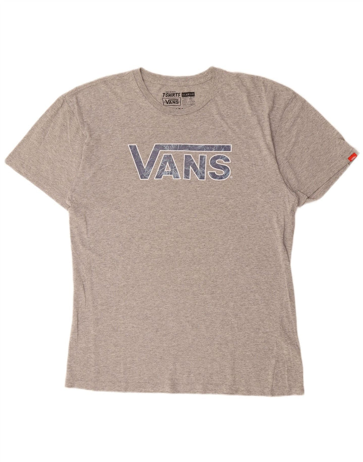 VANS T-shirt graphique coupe classique pour hommes, grand gris, coton