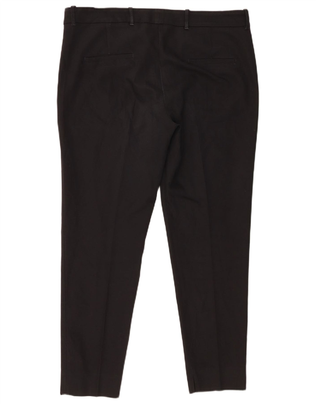 Pantalon Chino Slim Femme Zara XL W32 L28 Noir Polyester