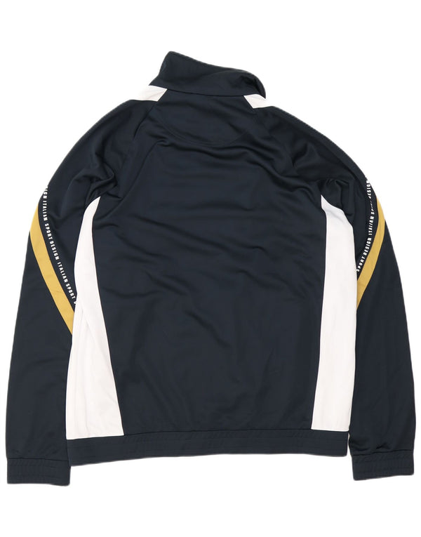 Lotto Veste de survêtement graphique pour homme 2XL Bleu marine Colorblock Polyester