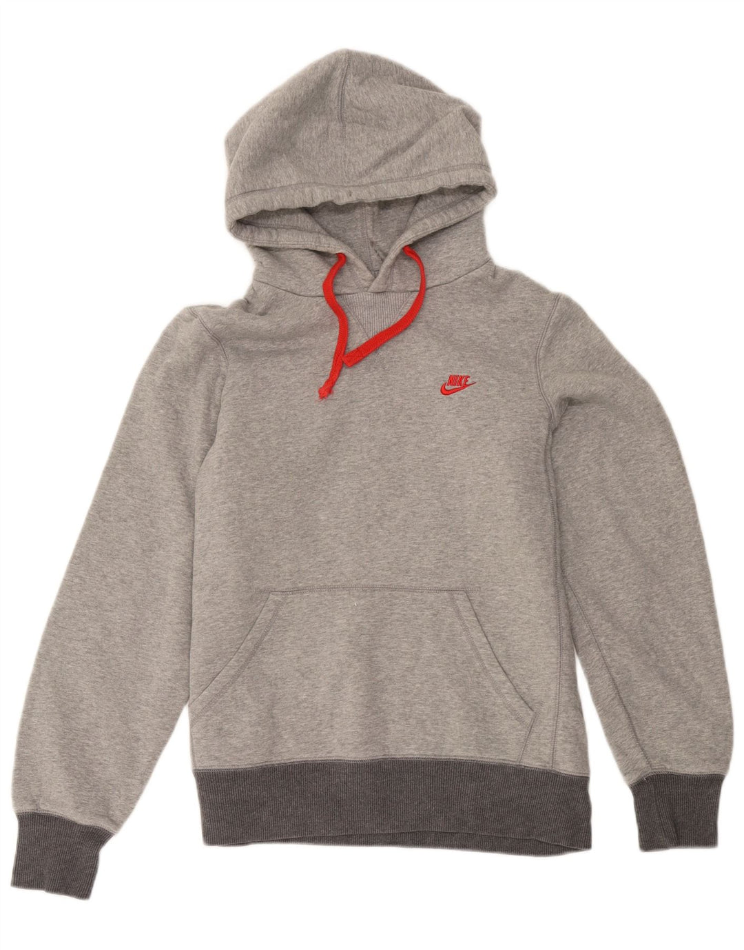 Nike Pull à capuche en coton color block gris moyen pour homme